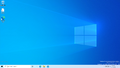 Desktop with Windows 11 shell packages disabled, resulting in the traditional Windows 10 shell being used.