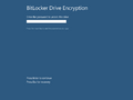 BitLocker password entry