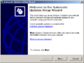 Automatic Updates setup in Windows 2000 SP4