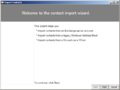 Import Contacts wizard