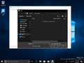 Open dialog in Notepad with dark theme enabled