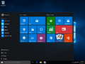 Start menu in the RTM release of Windows 10