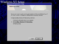 Installing Windows NT networking