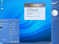 Desktop with Start menu and sidebar