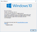 winver in Windows 10 Enterprise 2016 LTSB