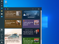 News and interests in Windows 10 build 1904x.2075 onwards – taskbar on the left