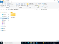 The new folder with content icon in File Explorer