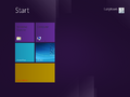 Start screen in Windows 8 build 8032