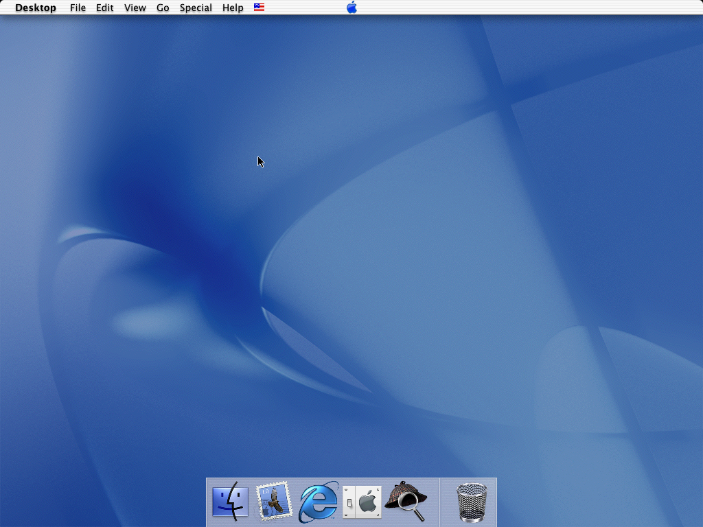 mac os x 10.0 desktop