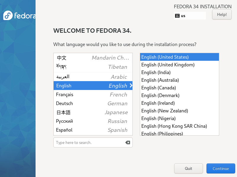 File:Fedora 34 inst lang select.png