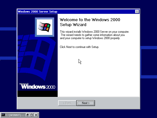 File:Windows2000-5.0.1964-Welcome to Windows 2000 Setup.png