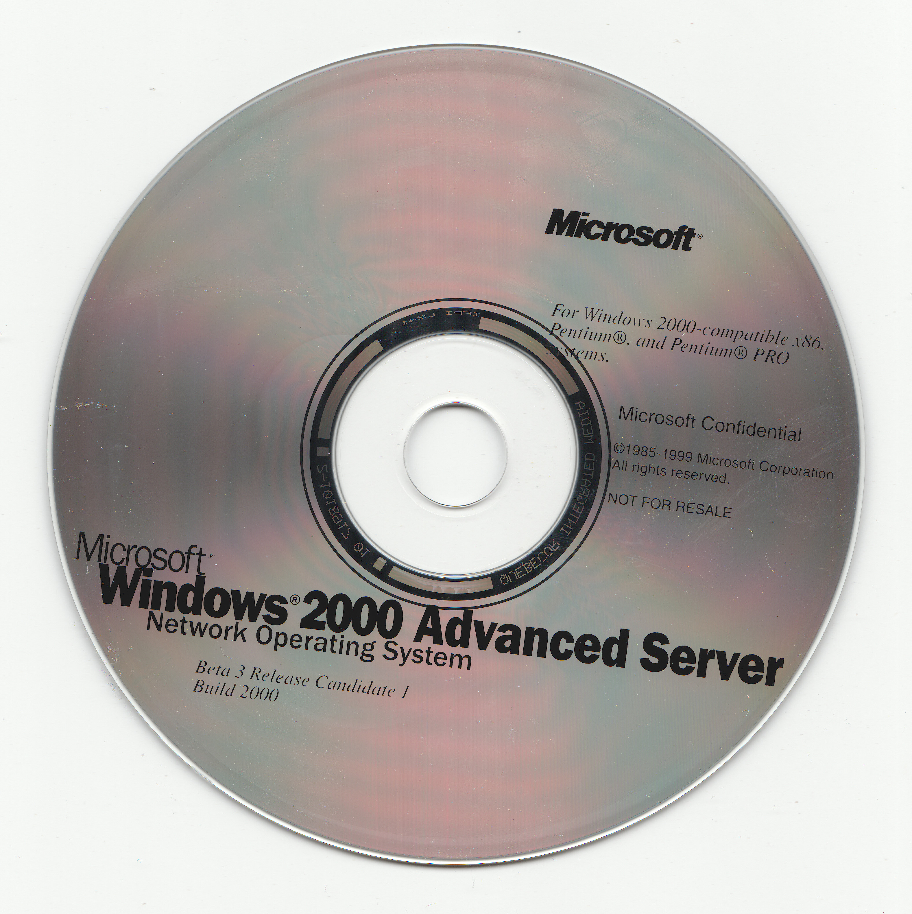 File:Windows2000-5.0.2000.3-(Advanced-Server)-CD.jpg - BetaWiki