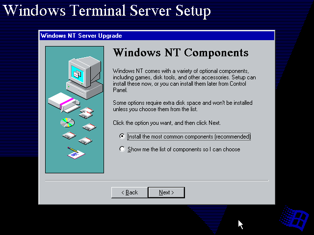 File:WindowsTerminalServer-4.0.419-UpgradeNTComponents.png