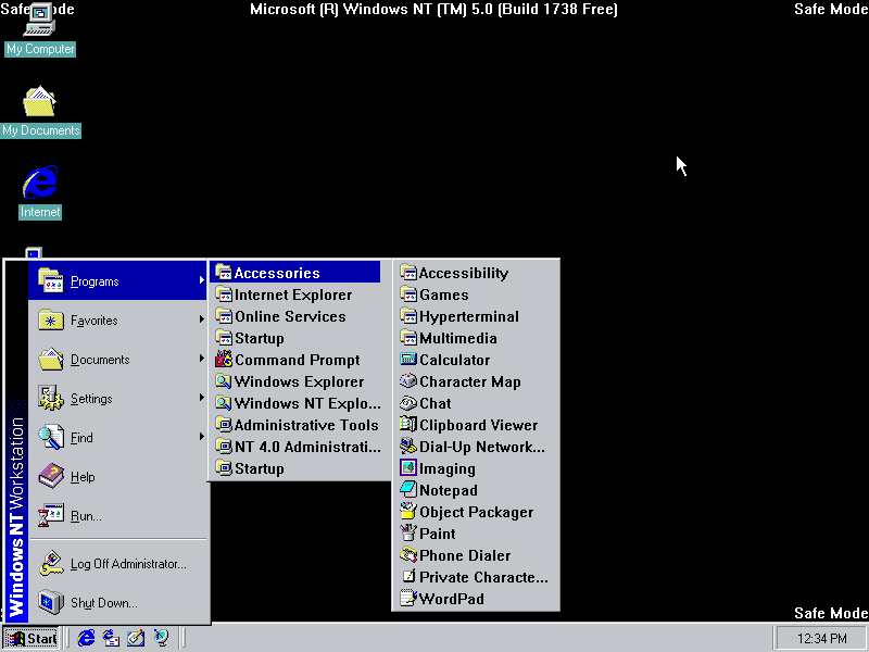 File:Windows2000-5.0.1738-SafeModeStartMenu.png