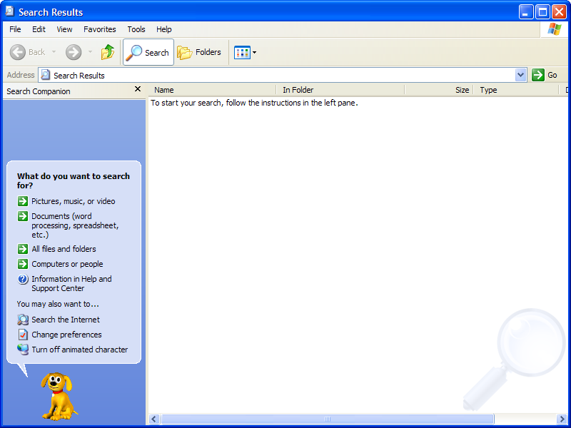 File:Windows XP Search Companion.png