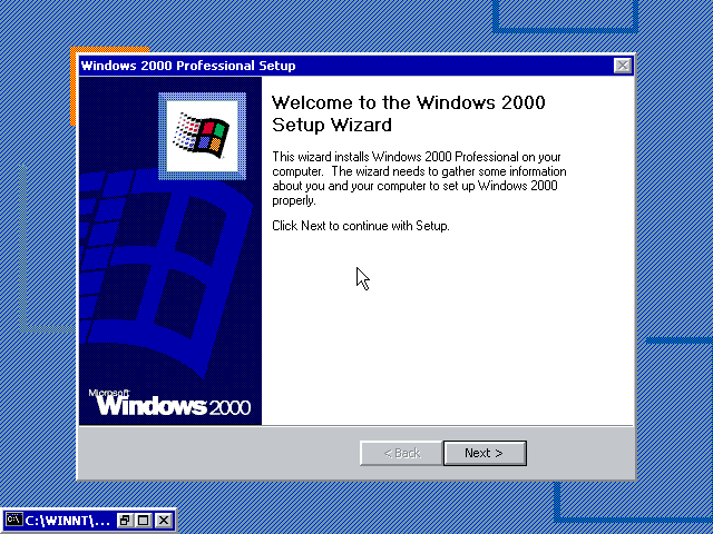 File:Windows2000-5.0.1946-Welcome to Setup.png