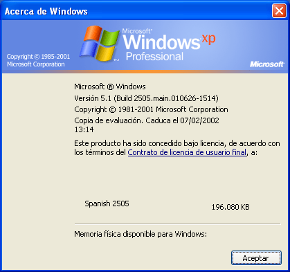 File:WindowsXP-5.1.2505-Spanish-About.png