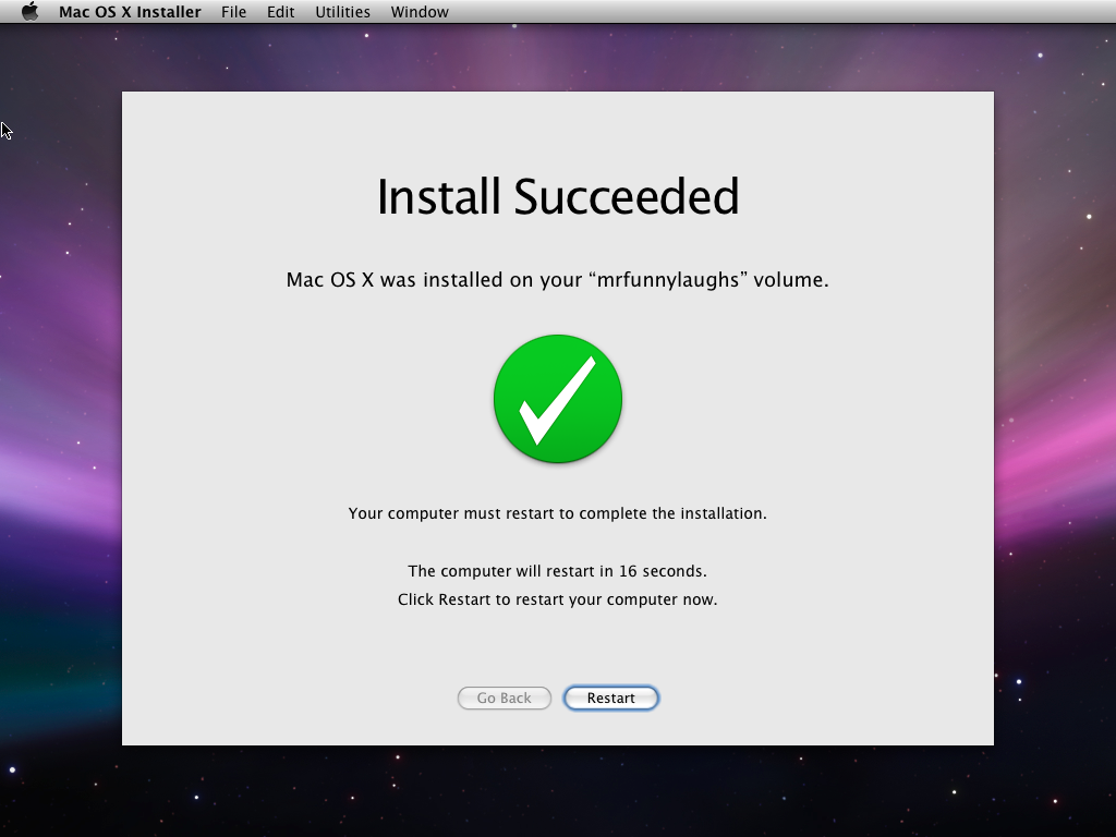 Installation succeeded