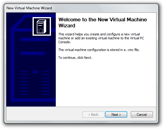 File:New Virtual Machine Wizard in Virtual PC 2007.png