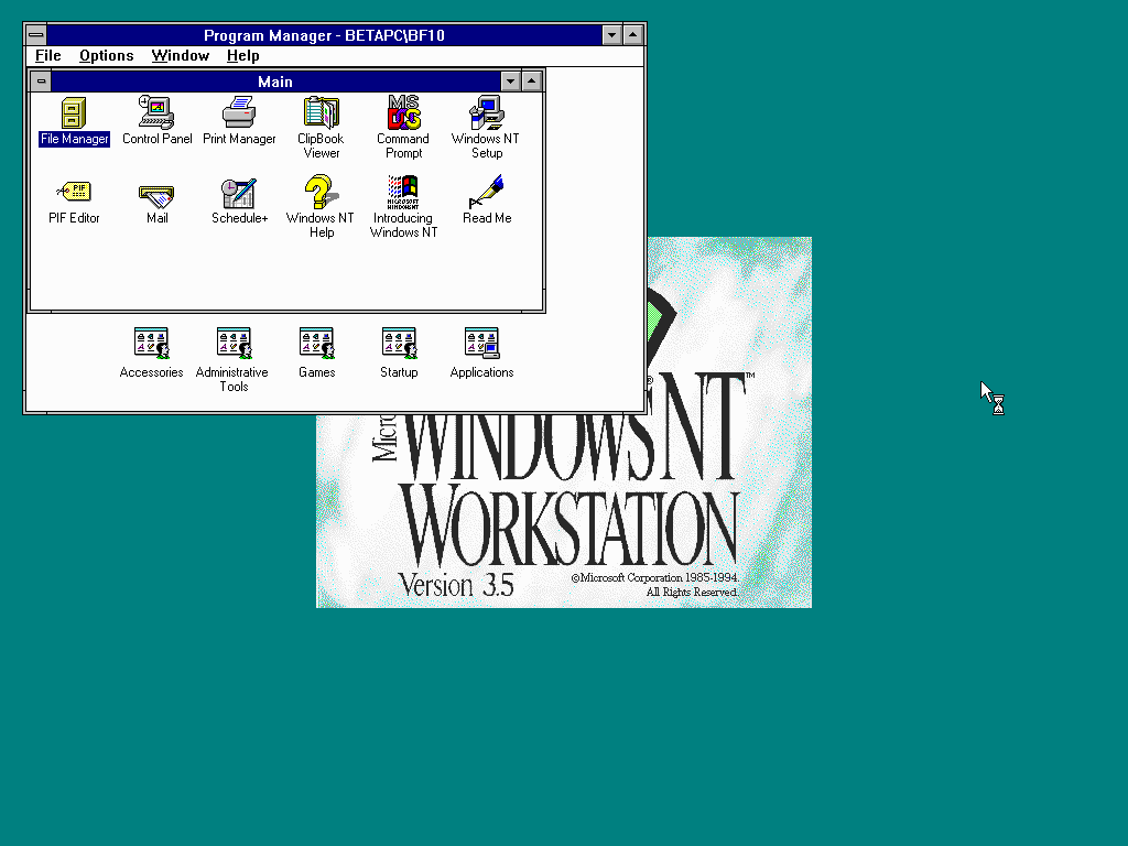 Windows NT 3.5 build 756 - BetaWiki