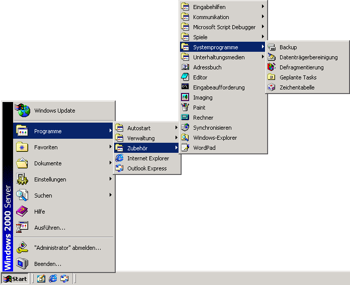 File:Windows2000-5.0.2031-GermanStartMenuServer.png