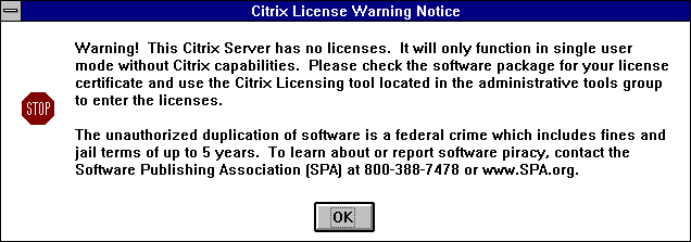 File:CitrixWinFrame-1.80.403-LicenseWarning.png