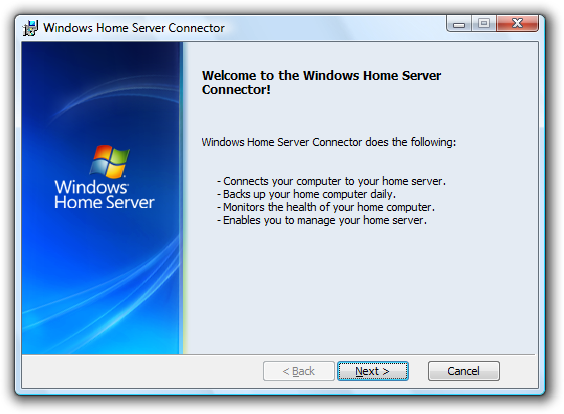 File:WindowsHomeServer-RTM-ConnectorInstall-Welcome.png