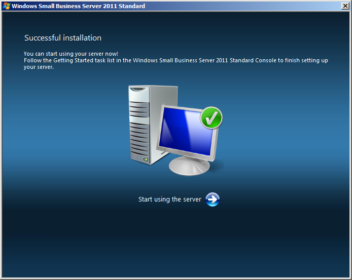 File:Windows Small Business Server 2011 Standard InstallationSucess.png