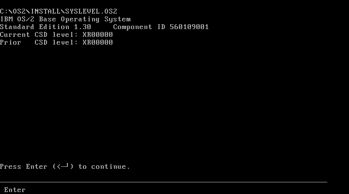 File:OS2-1.30-Standard Edition-7.77-90-11-01-syslevel.png