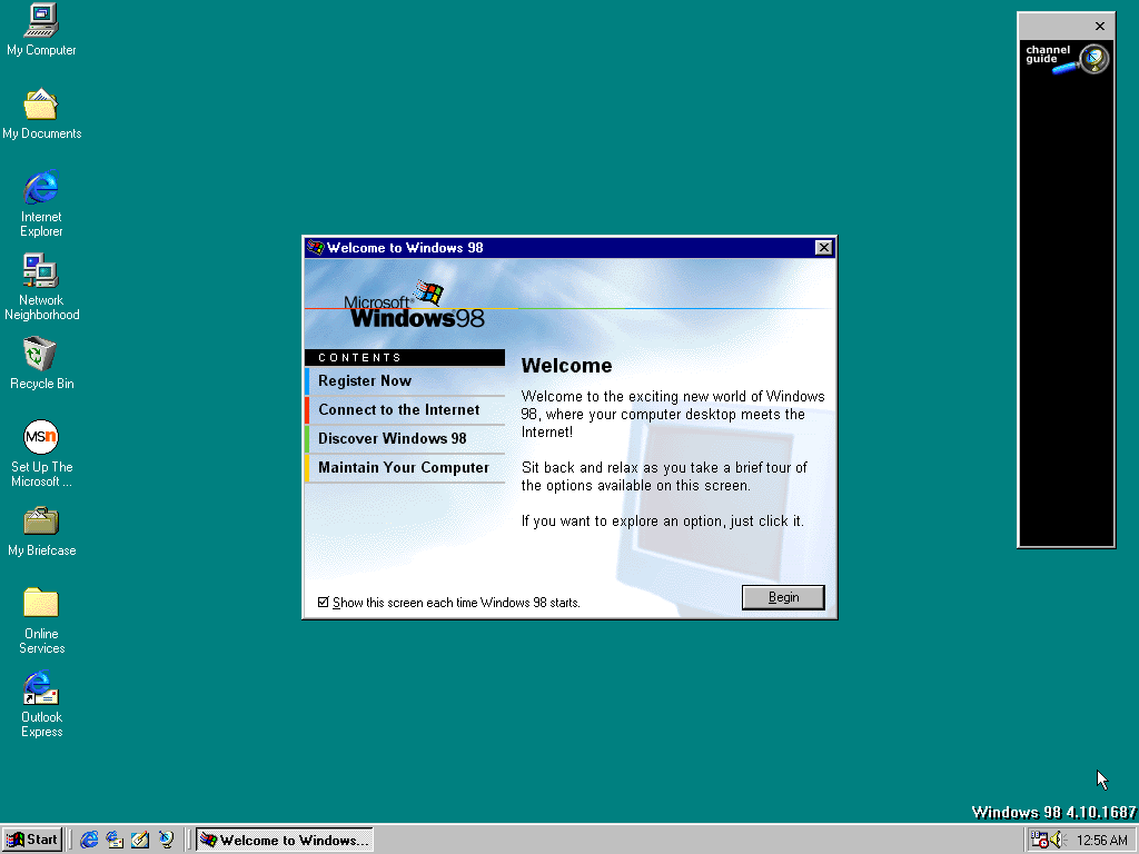 File:Windows98-4.10.1687-FirstBoot.png