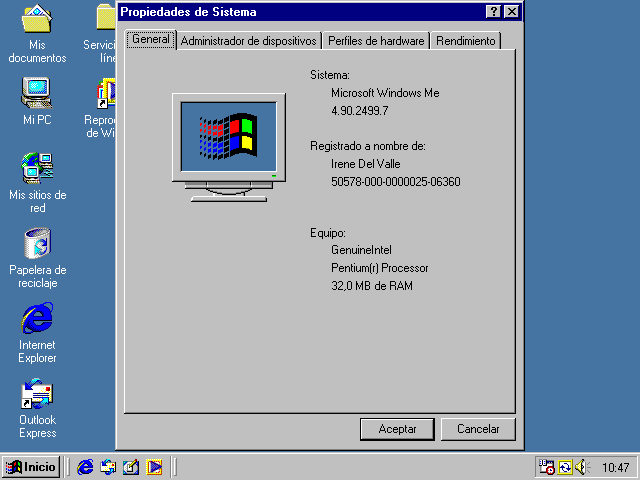 File:Windows Me-4.9.2499.7-Spanish-Propiedades de Sistema-Mockup.png
