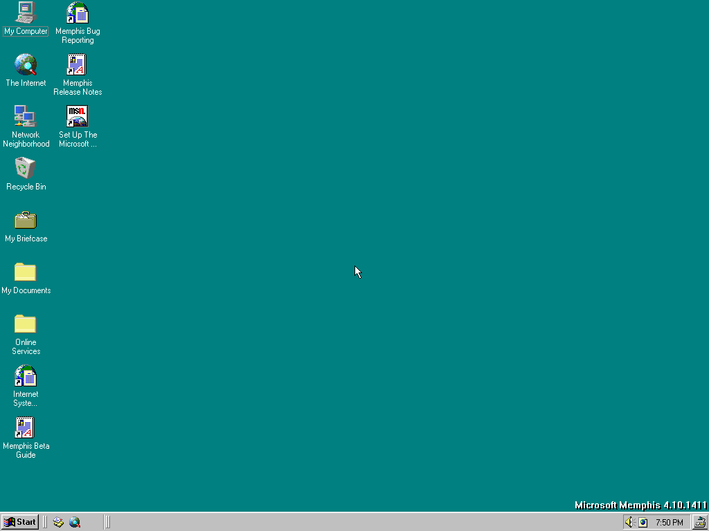 Windows 98 Build 1411 Betawiki
