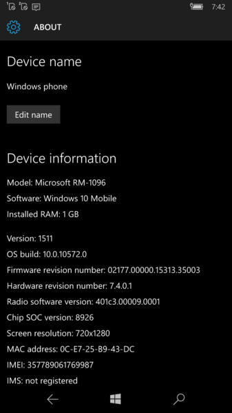 File:Windows 10 Mobile-10.0.10572.0-About.png