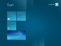 Start screen in Windows 8 build 8008
