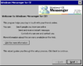 Windows Messenger first start