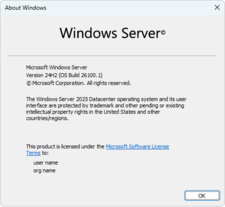 Windows Server 2025 build 26100.1 - BetaWiki