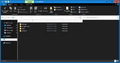 File Explorer in the Aero Lite visual style in Windows 10 November 2021 Update when using dark mode - details layout