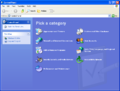 Control Panel in Windows XP (Luna theme)