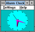 Clock in Analog theme