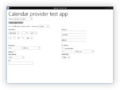 Calendar Provider Test
