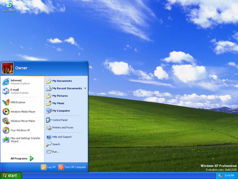 File:Windows-XP-Build-2535-Start-Menu.png