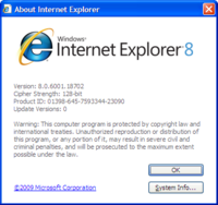 internet explorer ie 8.0