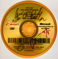 x86 English Burnlab DVD (Ultimate, Master); signed by Steve Ballmer and Kevin Turner