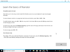 Narrator quickstart windows 10 что это