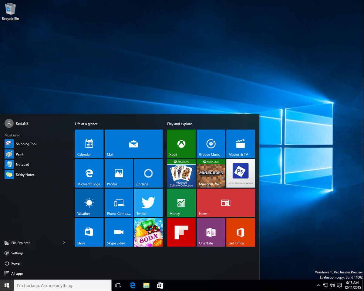Windows 10 build 11082 - BetaWiki