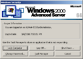 Windows Security dialog with the banner of Advanced Server SKU (converted from Professional for demonstration proposes)