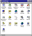 Control Panel in Windows 95 RTM