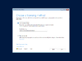 The "Choose a licensing method" screen in Windows Setup