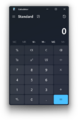 Standard calculator (dark mode)
