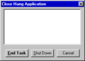 Close Hung Application in Windows 95 build 89e
